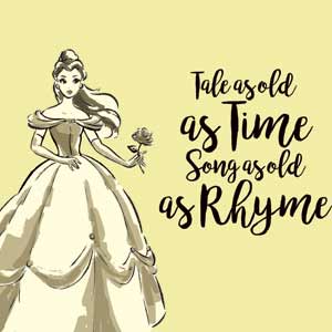 Disney Princess Belle Tale As Old As Time Art Playstation 3 & PS3 Skin